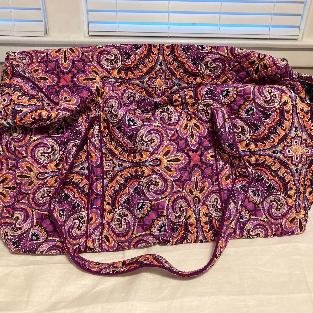 Vera Bradley Iconic Large Travel Duffel Bag - Picture 1 of 7